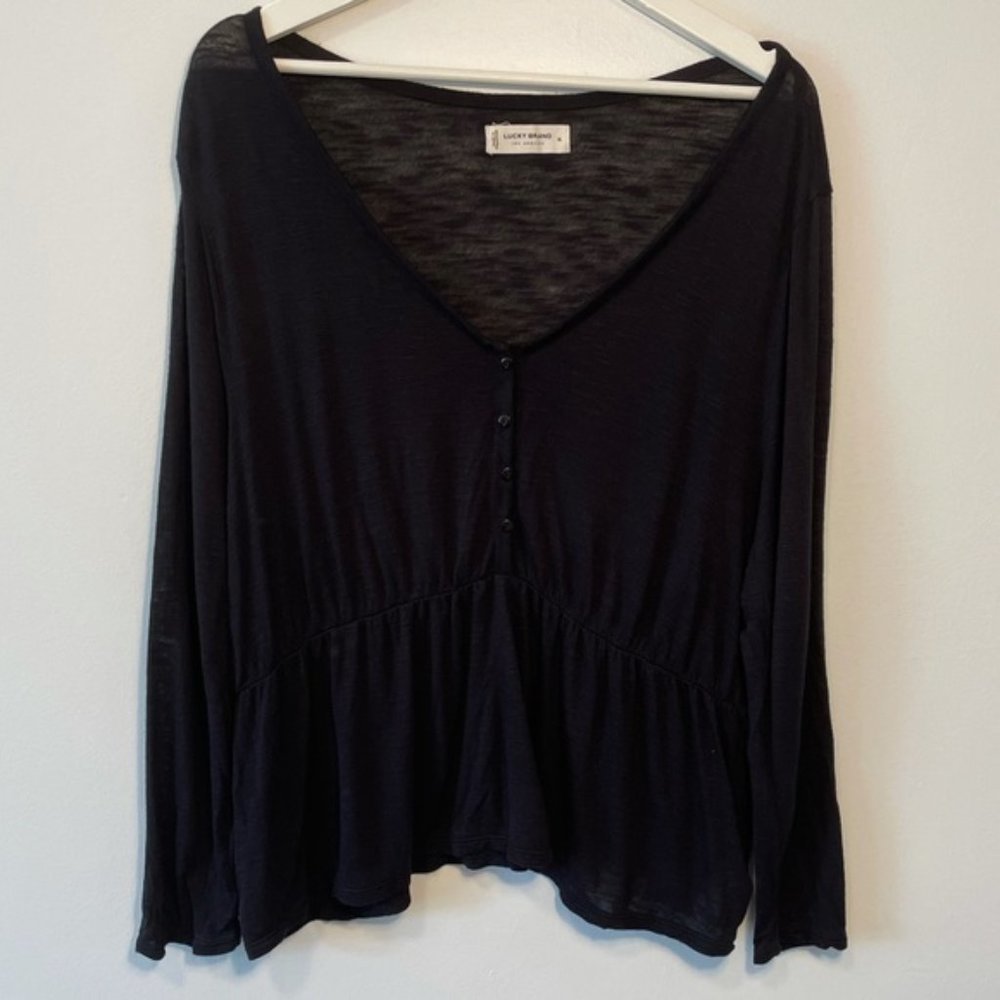 𝅺Lucky Brand Peplum Blouse